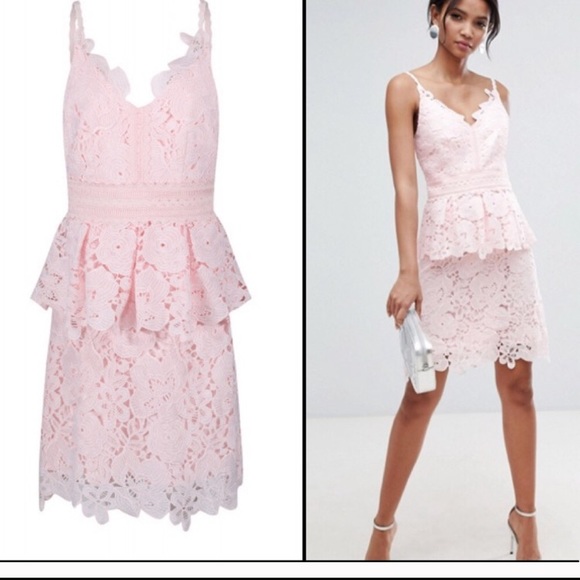 ted baker lace peplum dress